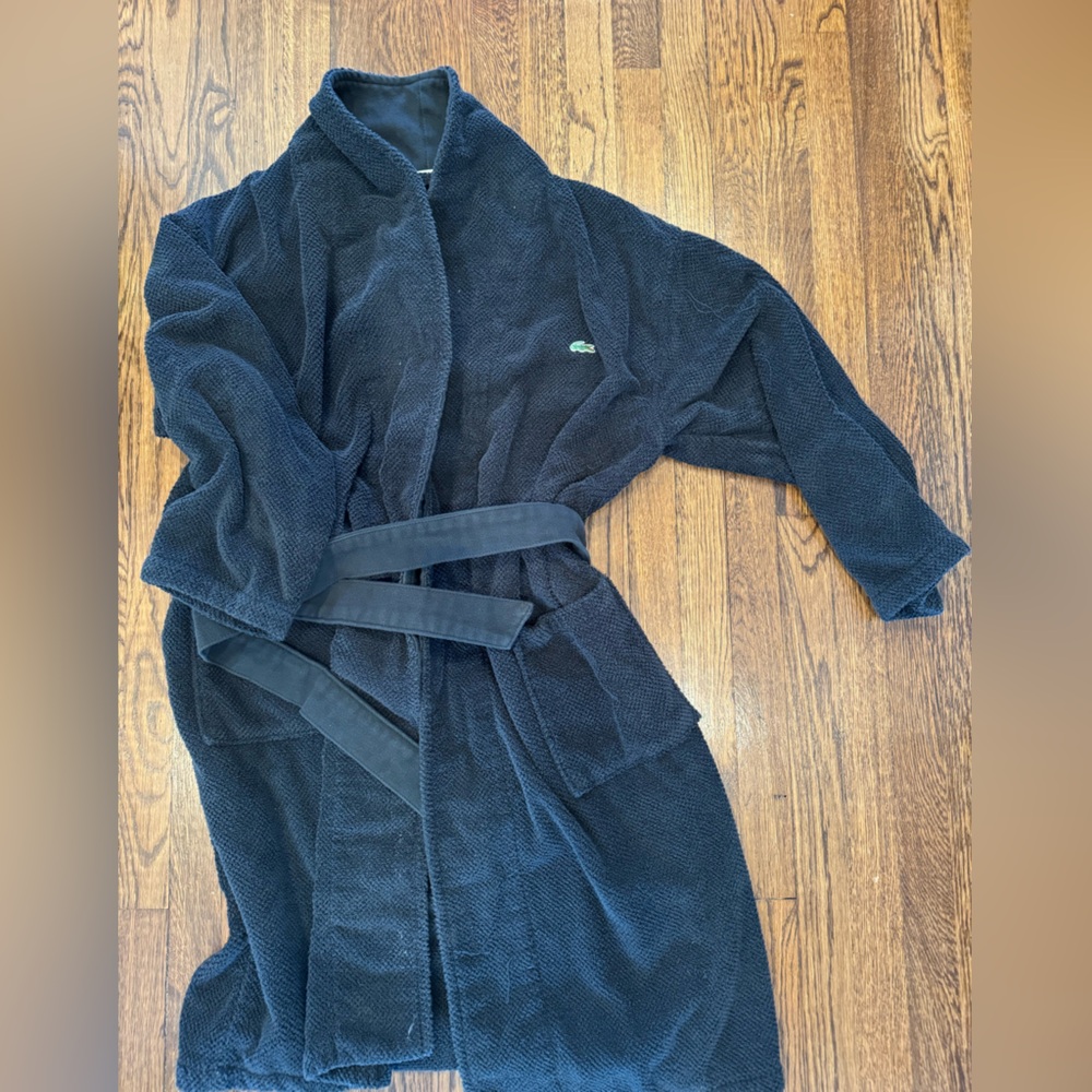 Men’s Lacoste one size fits all black robe